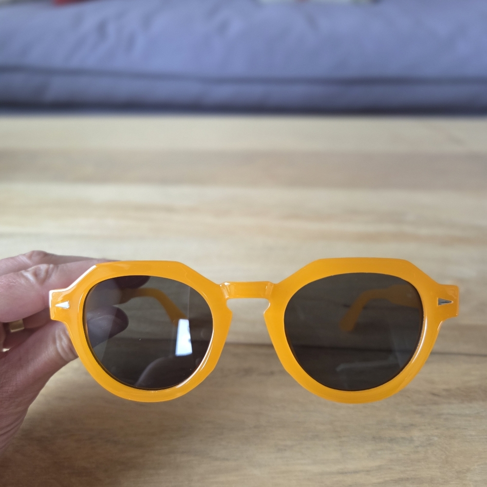 Fun Acetate Bright Orange Sunglasses